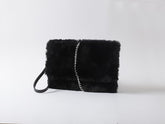 Womens Faux Fur Shoulder Clutch Purse | Zarnesh